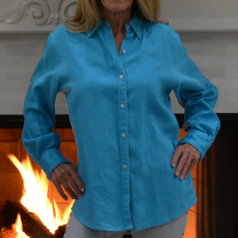 Ralph Lauren 100% Linen Shirt in Medium